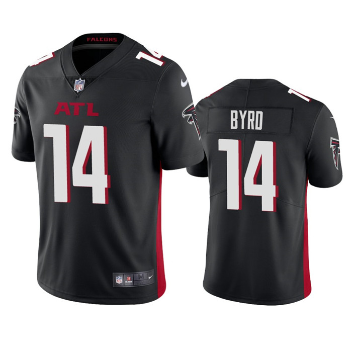 Men's Atlanta Falcons #14 Damiere Byrd Black Vapor Untouchable Stitched Football Jersey - Click Image to Close